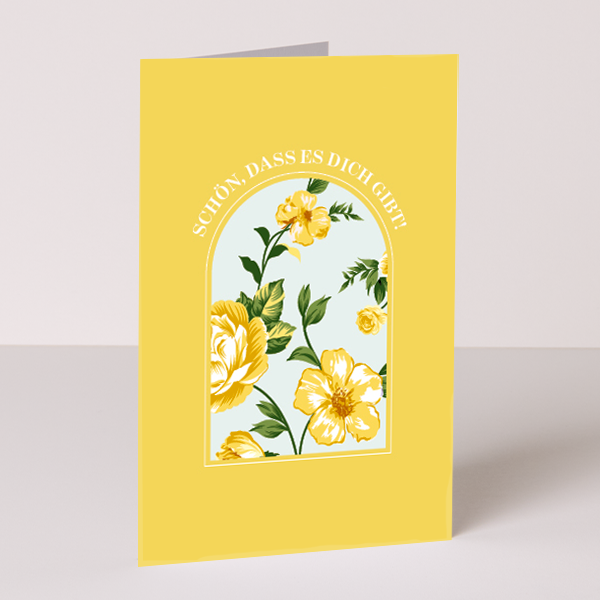 Motivkarte „Schön, dass es dich gibt“