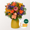 Flower Bouquet Herbstfrisch with vase & Teaballs & 3 Ferrero Giotto