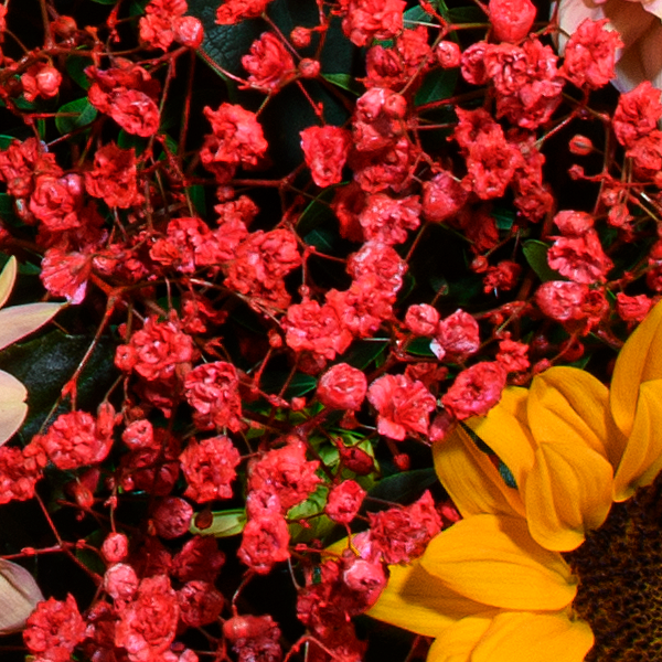 Blumenstrauß Danke mit Vase & Ferrero Giotto 3er