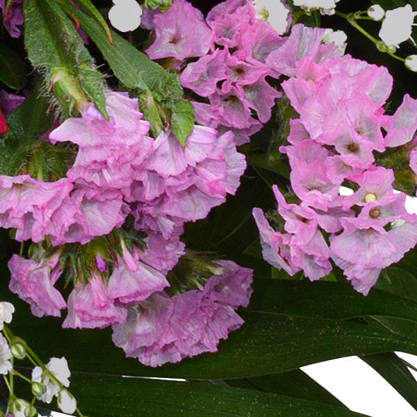 Blumenstrauß Blumenfreude mit Halloren Kugeln & Vase