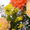 Blumenstrauß Herbstlaune mit Vase & Teaballs & Ferrero Giotto 3er