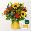 Flower Bouquet Herbsterwachen with vase & Teaballs & 3 Ferrero Giotto