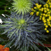 Blumenstrauß Herbsterwachen mit Vase & Teaballs & Ferrero Giotto 3er