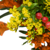 Premiumstrauß Herbstmix mit Premiumvase & Teaballs & Ferrero Giotto 3er