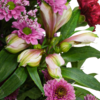 Premium Bouquet Abendsonne with Premium Vase & Teaballs & 3 Ferrero Giotto