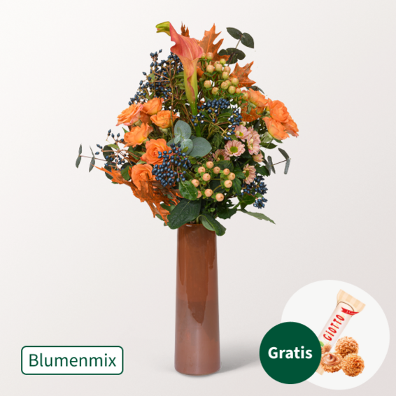 Blumenmix Herbstbotschafter mit Ferrero Giotto 3er