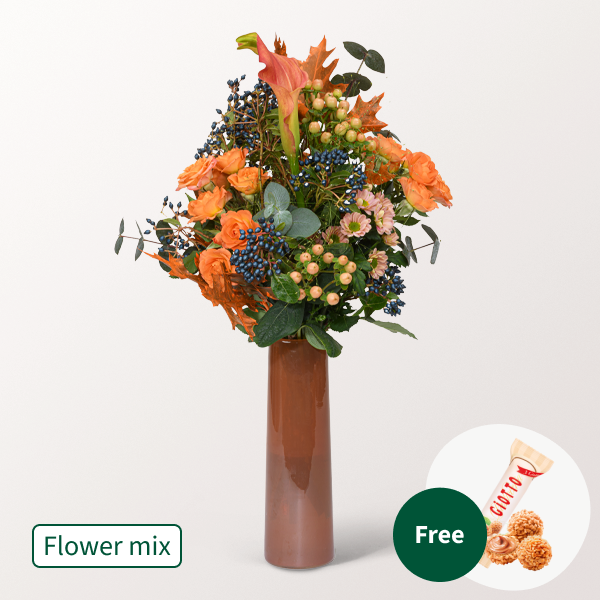 Flower Mix Herbstbotschafter with 3 Ferrero Giotto