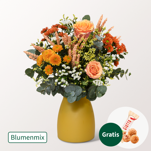 Blumenmix Herbstgeflüster mit Ferrero Giotto 3er