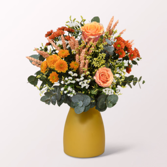 Blumenmix Herbstgeflüster mit Halloren Kugeln