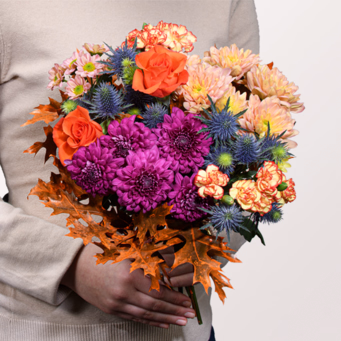 Blumenmix Farbzauber mit Halloren Kugeln