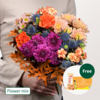 Flower Mix Farbzauber with 3 Ferrero Giotto & Teaballs