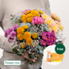 Flower Mix Bunter Herbst with 3 Ferrero Giotto & Teaballs