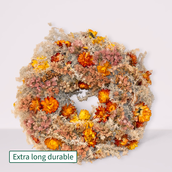 Dry Wreath Autumn Lights