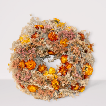 Dry Wreath Autumn Lights