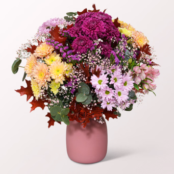 Blumenmix Herbstmärchen mit Halloren Kugeln
