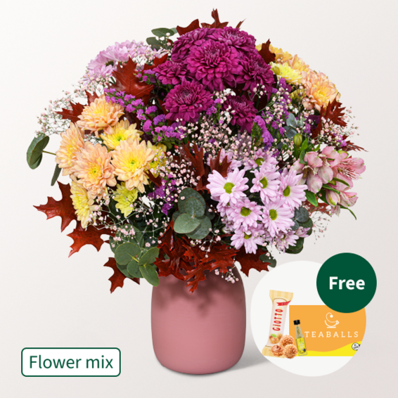 Flower Mix Herbstmärchen with 3 Ferrero Giotto & Teaballs