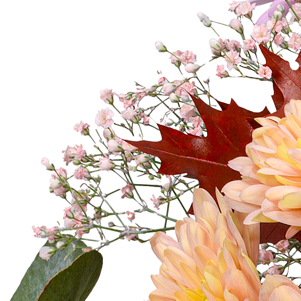 Blumenmix Herbstmärchen mit Halloren Kugeln