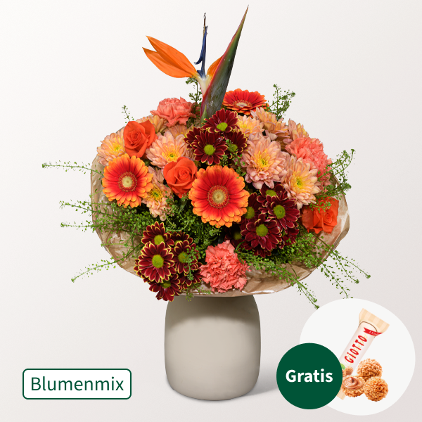 Blumenmix Wilder Herbst mit Ferrero Giotto 3er