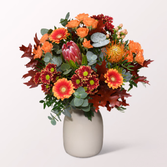 Blumenmix Herbstliebling mit Halloren Kugeln