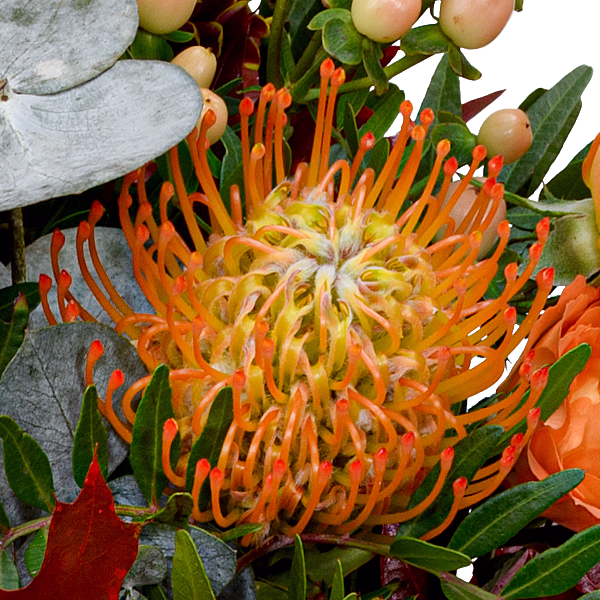 Blumenmix Herbstliebling mit Halloren Kugeln