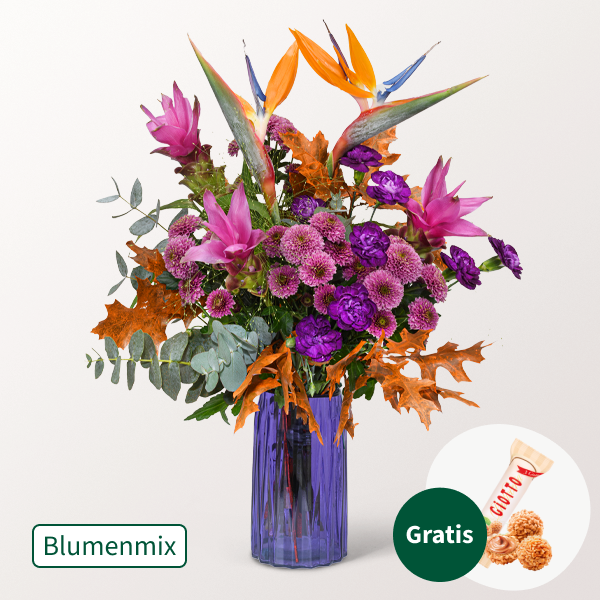 Blumenmix Herbstträumerei mit Ferrero Giotto 3er