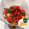 Blumenmix Herbstgold mit Teaballs & Ferrero Giotto 3er