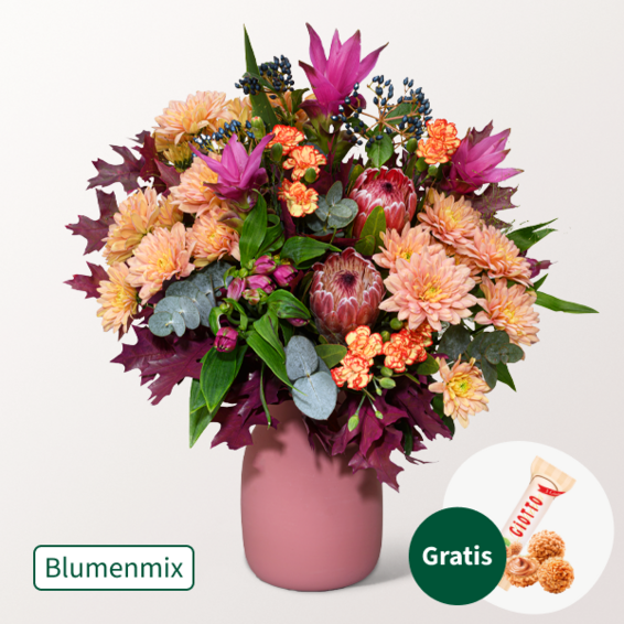 Blumenmix Herbstfestival mit Ferrero Giotto 3er