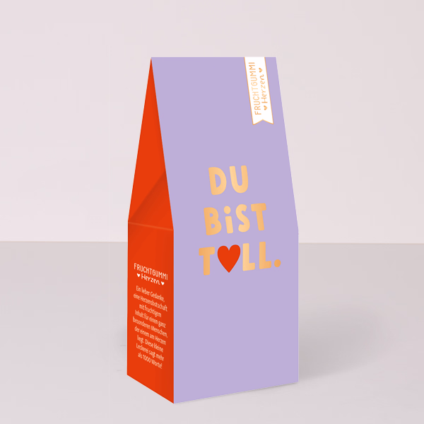 Fruit Gum Hearts „Du bist toll“ (70 g)