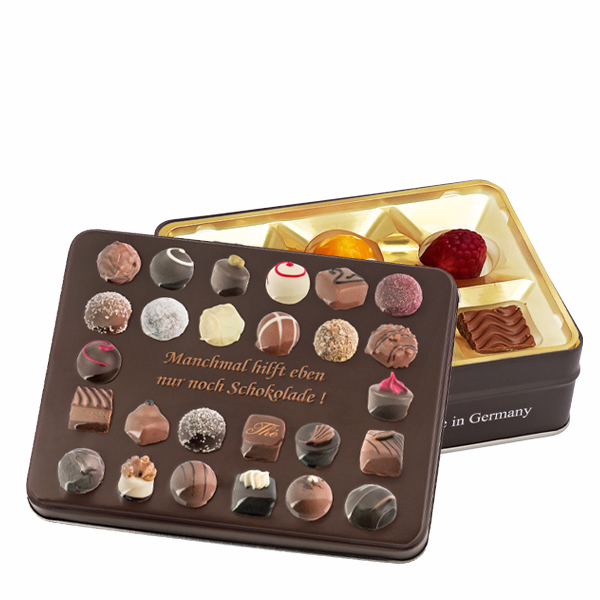 Gift box „Manchmal hilft eben nur noch Schokolade“