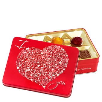 Präsentdose „I love you"