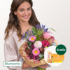 Blumenmix Herzensgrüße mit Teaballs & Ferrero Giotto 3er