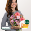 Blumenmix Rosa Traum mit Ferrero Giotto 3er & Teaballs
