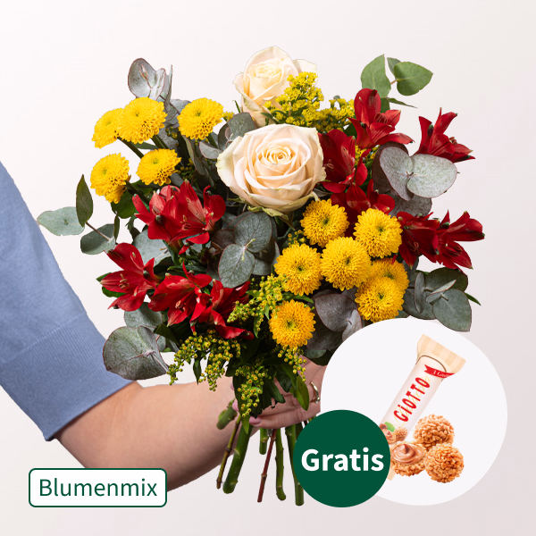 Blumenmix Lust auf Sommer mit Halloren Kugeln