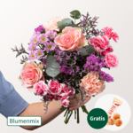 Blumenmix Muttertagsgruß mit Ferrero Giotto 3er