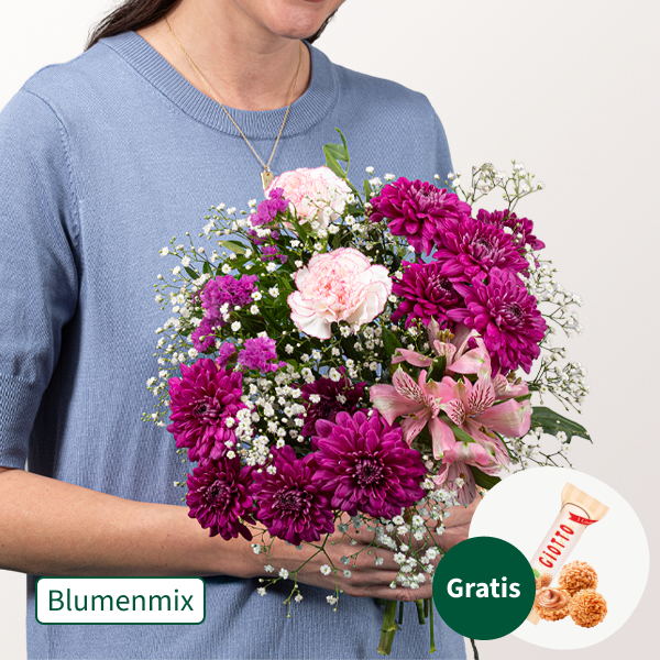 Blumenmix Für Mama mit Ferrero Giotto 3er