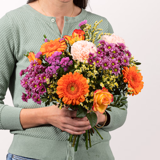 Flower Mix Feuerwerk with Stem Holder & 3 Ferrero Giotto