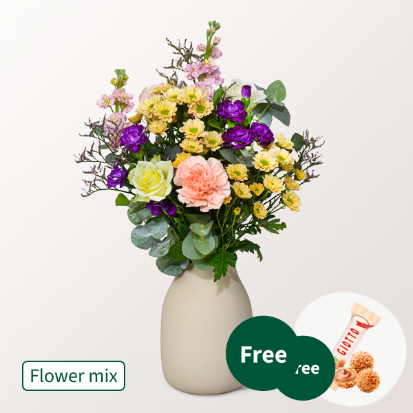 Flower Mix Harmonie with 3 Ferrero Giotto