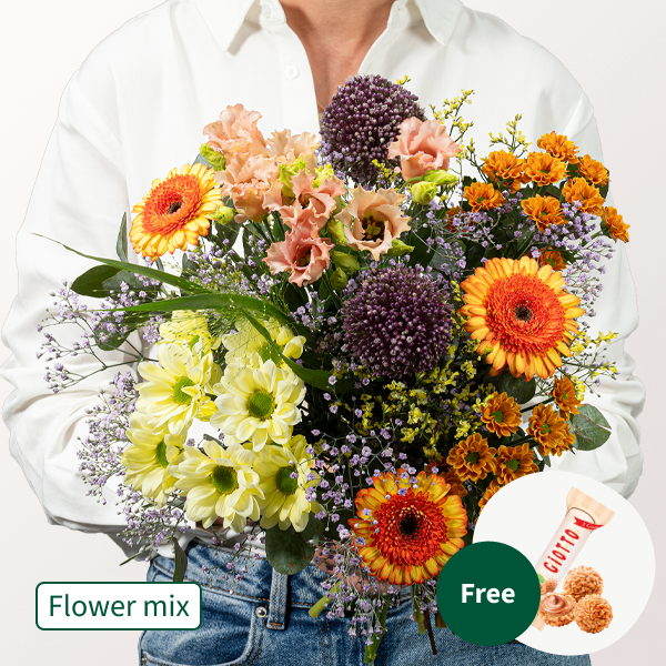 Flower Mix Happy Summer with 3 Ferrero Giotto