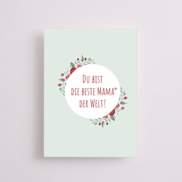 Greeting Card „Du bist die beste Mama der Welt“