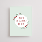 Greeting Card „Du bist die beste Mama der Welt“
