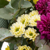 Blumenstrauß Alles Liebe mit Vase & Ferrero Giotto 3er