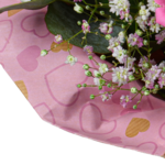 Blumenstrauß Danke Mama mit Vase & Ferrero Giotto 3er