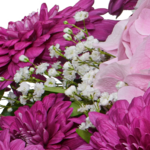 Blumenstrauß Von Herzen mit Vase & Ferrero Giotto 3er