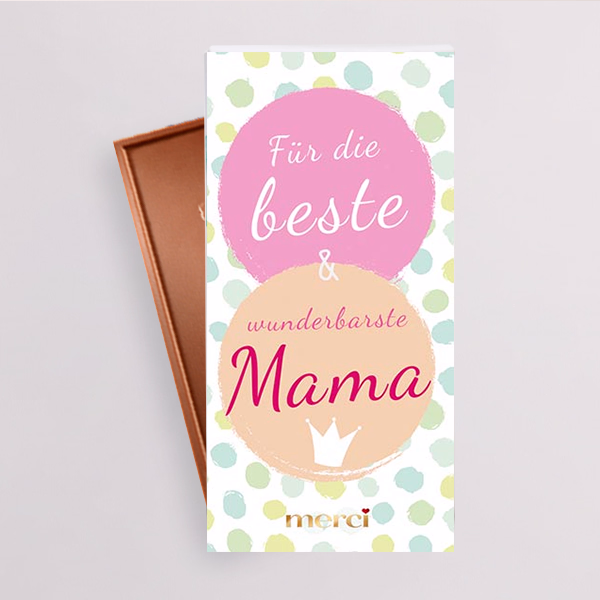 Merci „Für die beste & wunderbarste Mama“ (25 g)