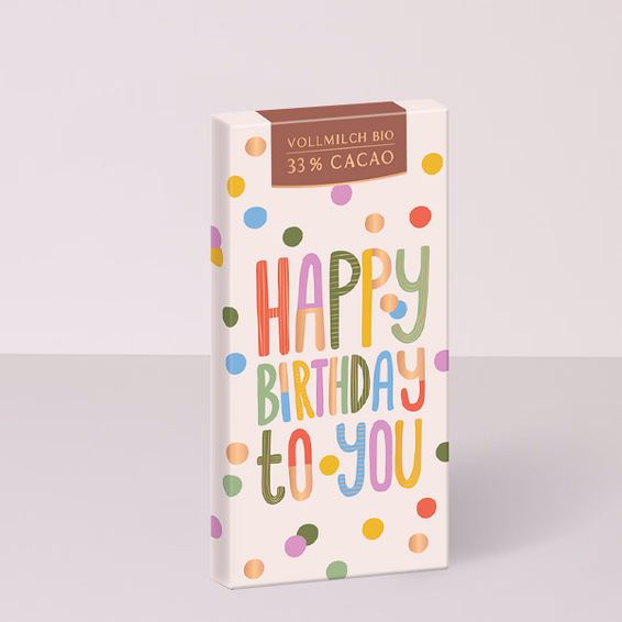 Tafelschokolade „Happy Birthday to You“ (80 g)