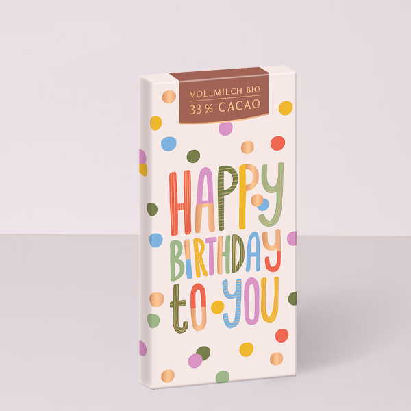 Tafelschokolade „Happy Birthday to You“ (80 g)