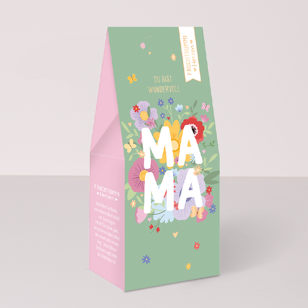 Fruchtgummi-Herzen „Mama“ (70 g)