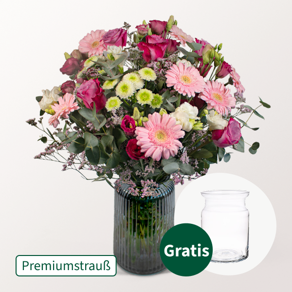 Premiumstrauß Magischer Moment mit Vase