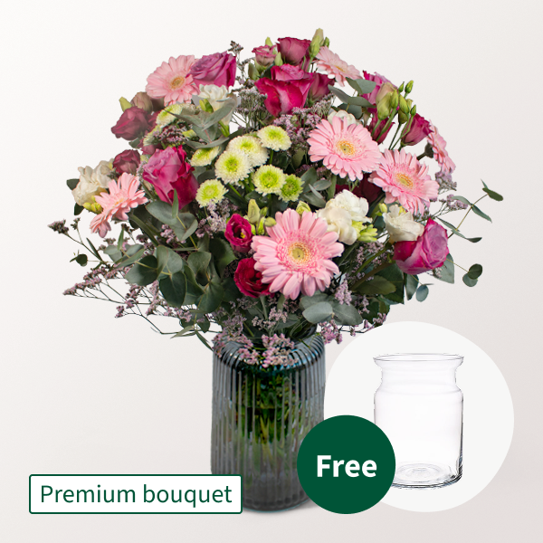 Premium Bouquet Magischer Moment with vase