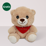 Muttertags-Set mit Blumenstrauß, Teddybär, Sekt sowie mit Vase & Teddy Bär & Rotkäppchen Sekt